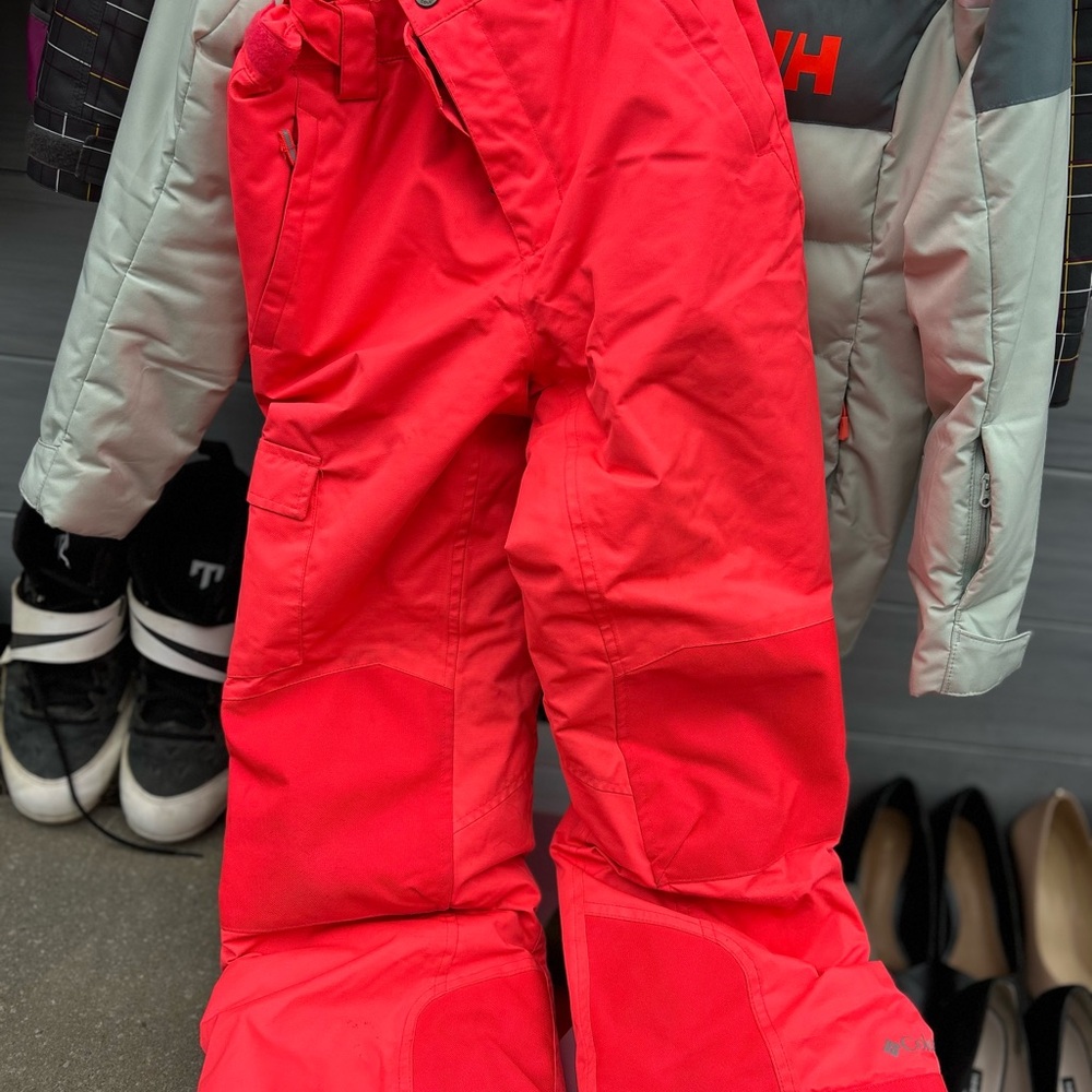 The North Face girls' Bright orange fluo Snow Pants
